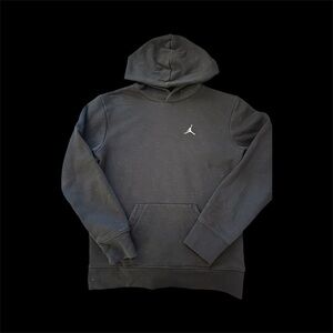 Jordan Black Hoodie with Iconic Logo Kids